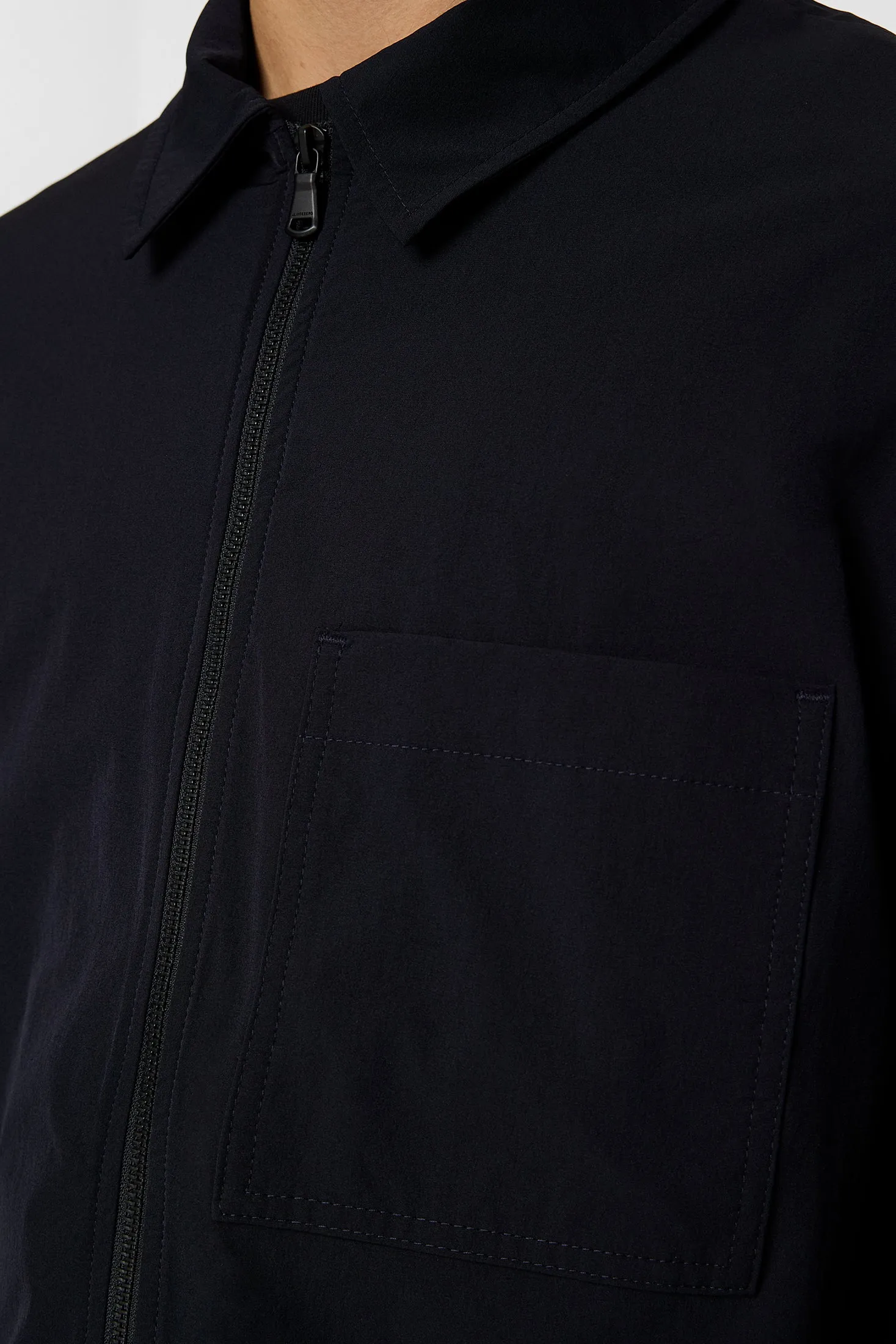 Jake Zipped Overshirt / JL Navy