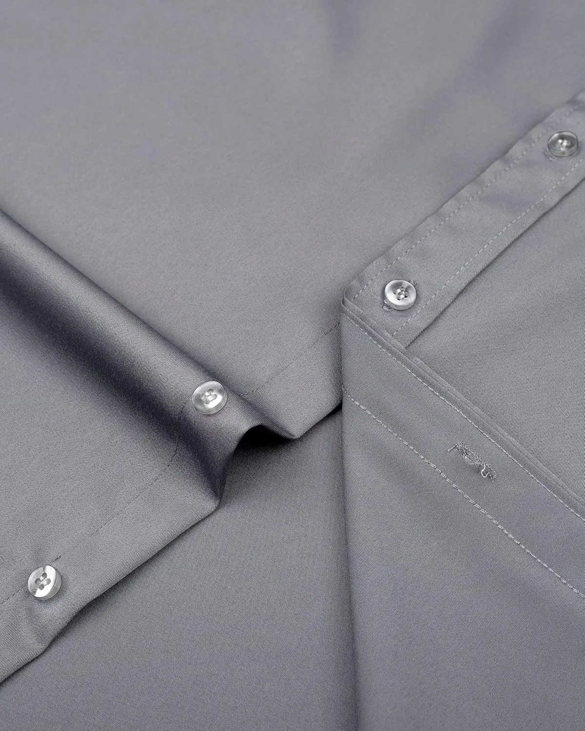 J.VER Men's Dress Shirts Solid Long Sleeve Stretch Wrinkle-Free Formal Shirt Business Casual Button Down Shirts