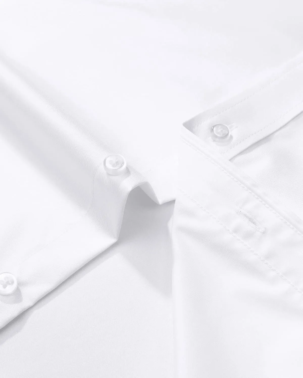 J.VER Men's Dress Shirts Solid Long Sleeve Stretch Wrinkle-Free Formal Shirt Business Casual Button Down Shirts