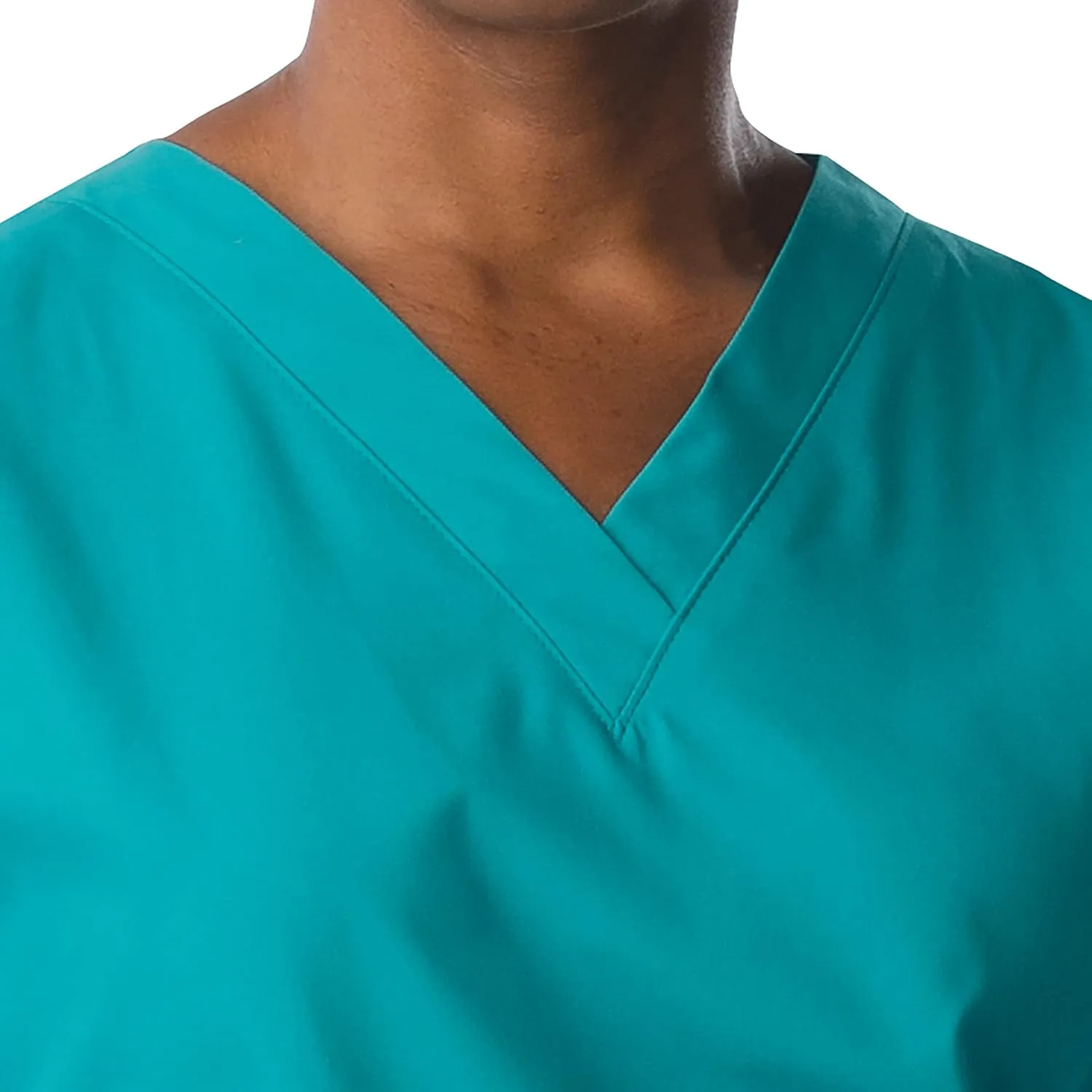 Landau Essentials Relaxed Fit 4-Pocket V-Neck Scrub Top for Women 8219