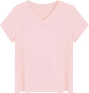 Latuza Women's Petite Tops Bamboo Viscose Pajama Sleep Shirt Petite Size