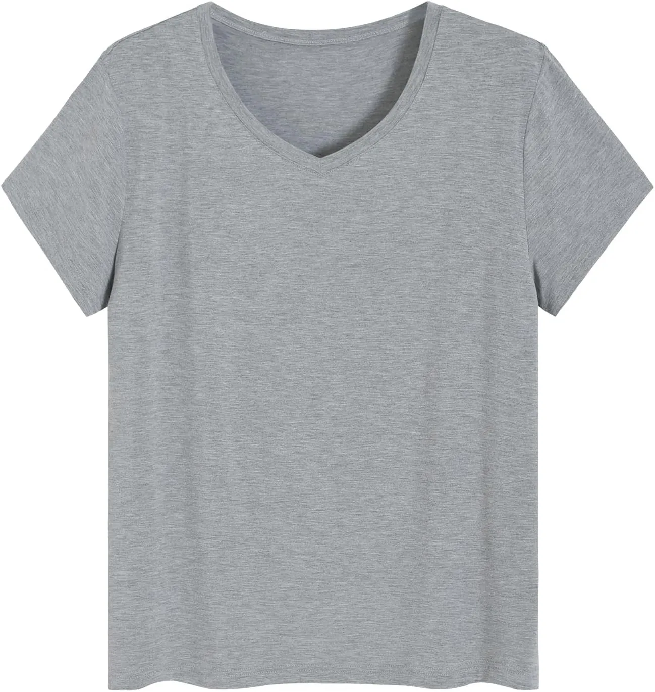 Latuza Women's Petite Tops Bamboo Viscose Pajama Sleep Shirt Petite Size