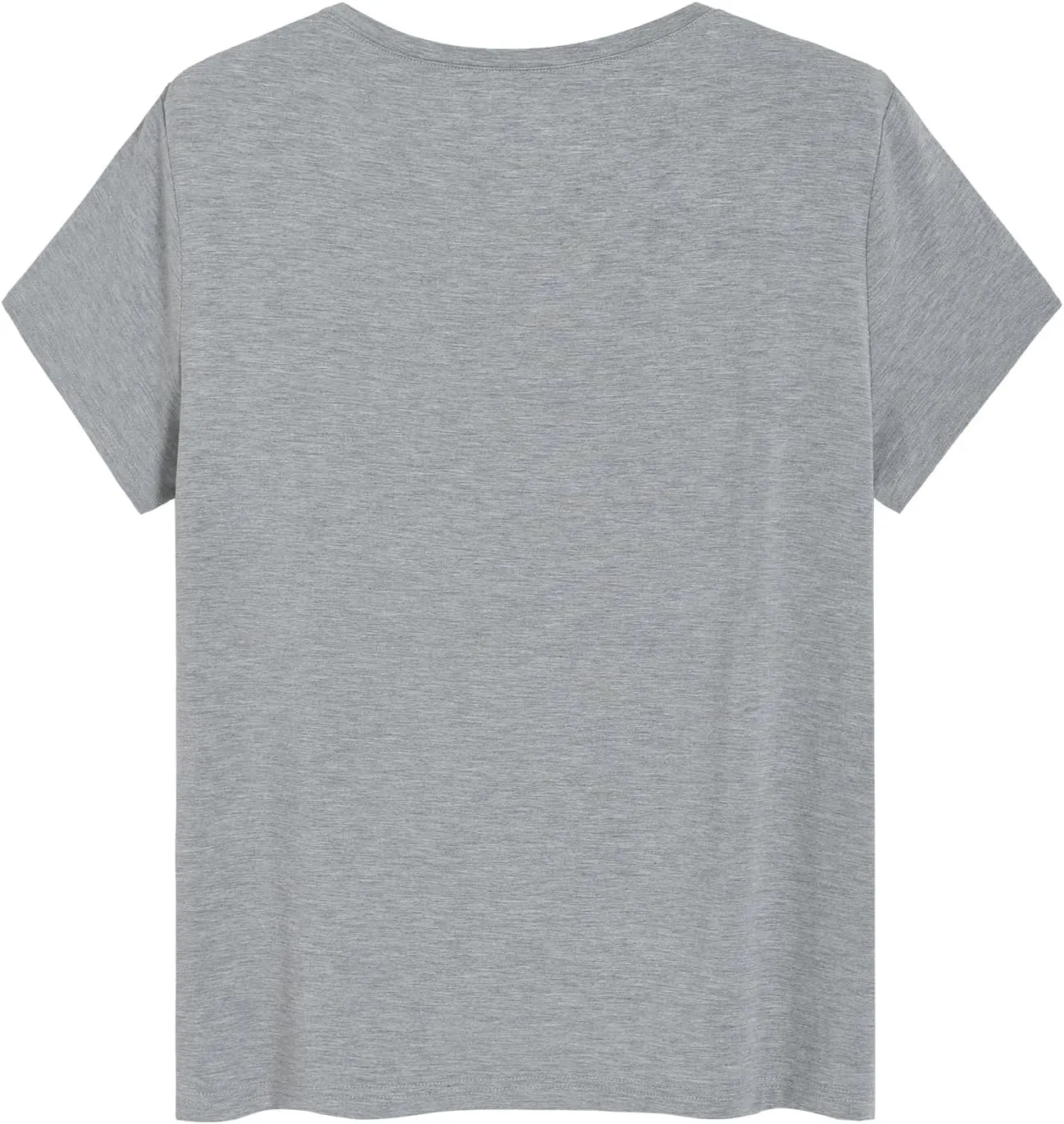 Latuza Women's Petite Tops Bamboo Viscose Pajama Sleep Shirt Petite Size