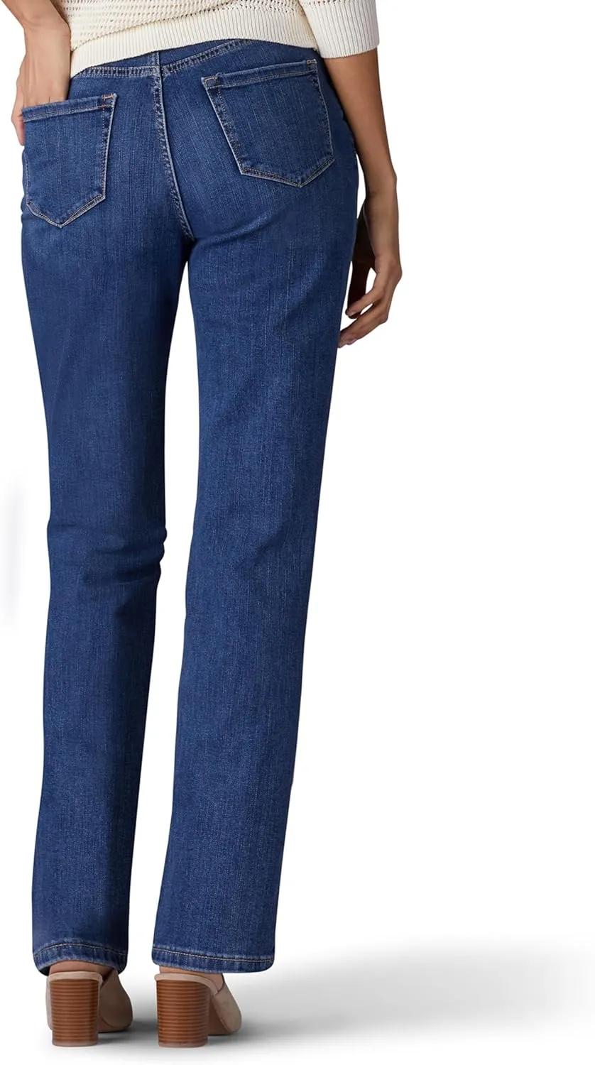 Lee Women's Instantly Slims Classic Relaxed Fit Monroe Straight Leg Jean