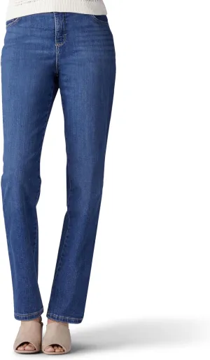 Lee Women's Instantly Slims Classic Relaxed Fit Monroe Straight Leg Jean
