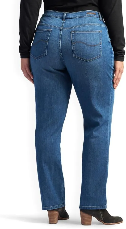 Lee Women's Plus Size Relaxed Fit Straight Leg Jean