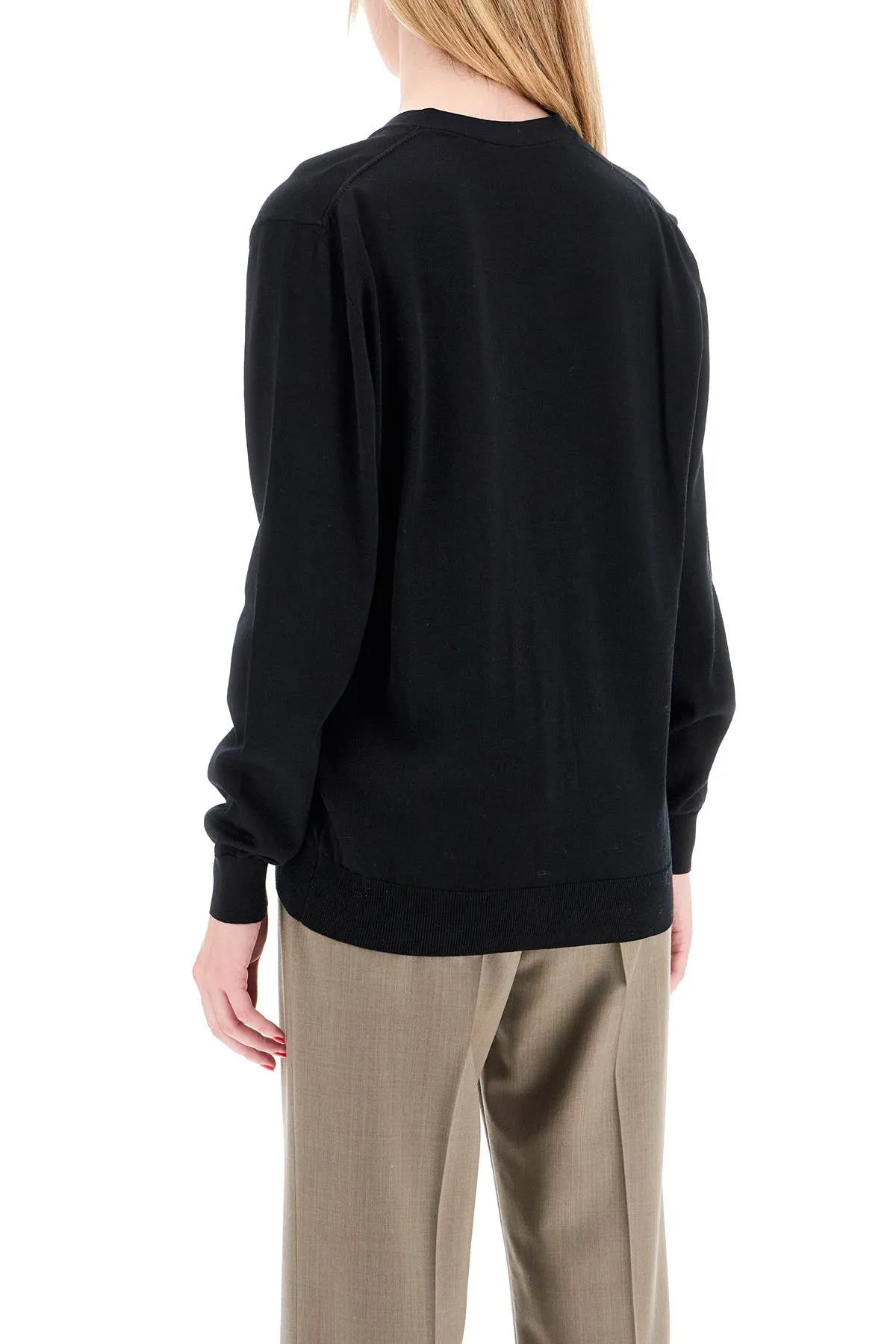 lightweight wool cardigan 0001 NERO