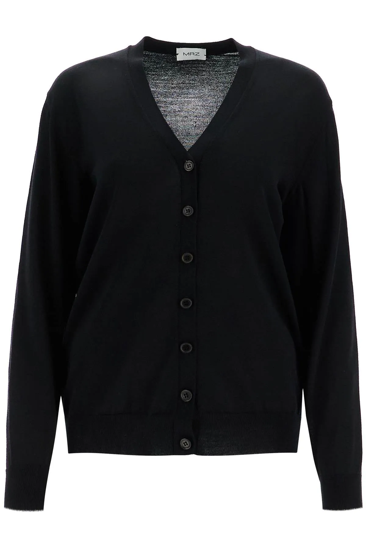 lightweight wool cardigan 0001 NERO