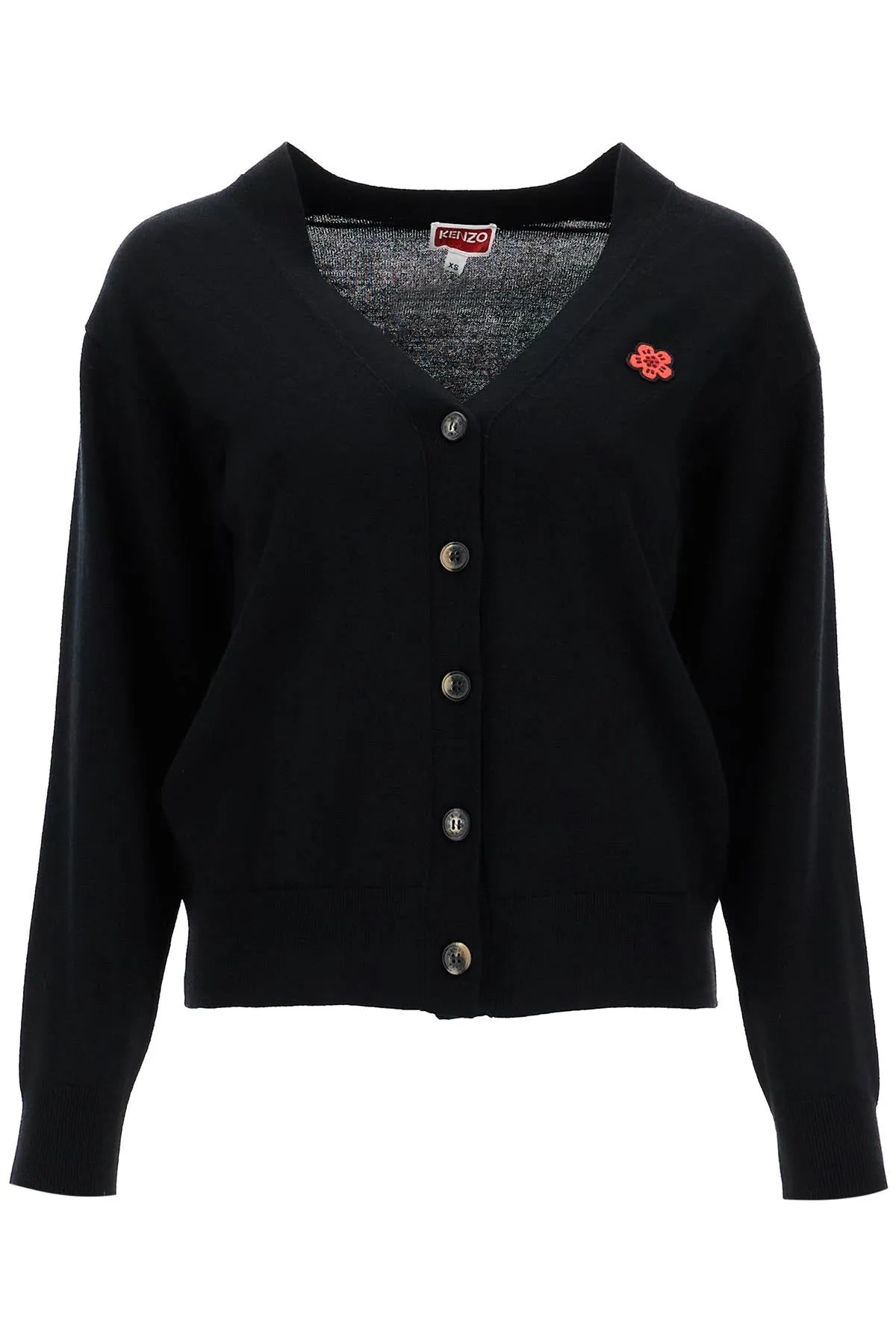 lightweight wool cardigan FE62CA4753LB BLACK