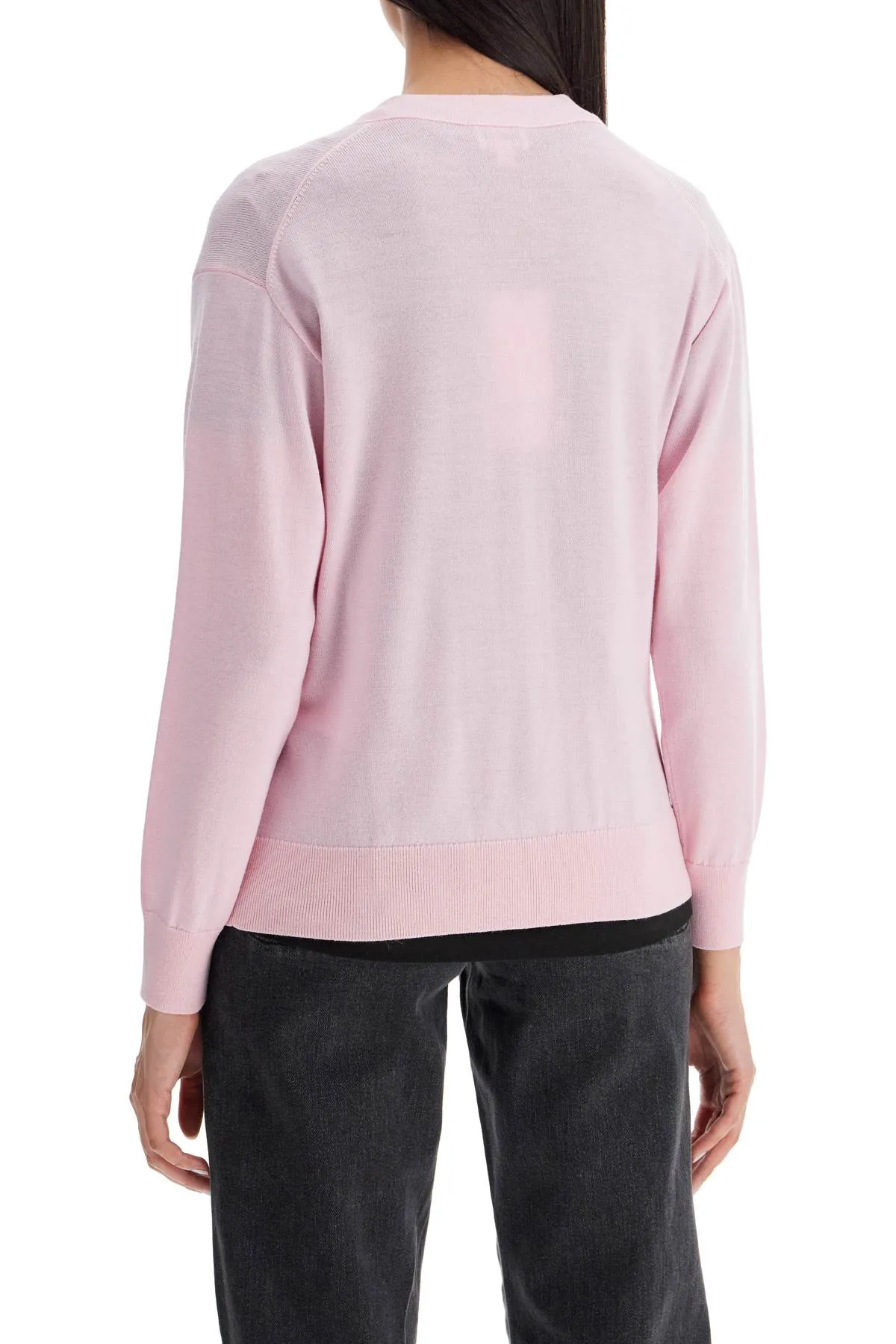 lightweight wool cardigan FE62CA4753LB FADED PINK
