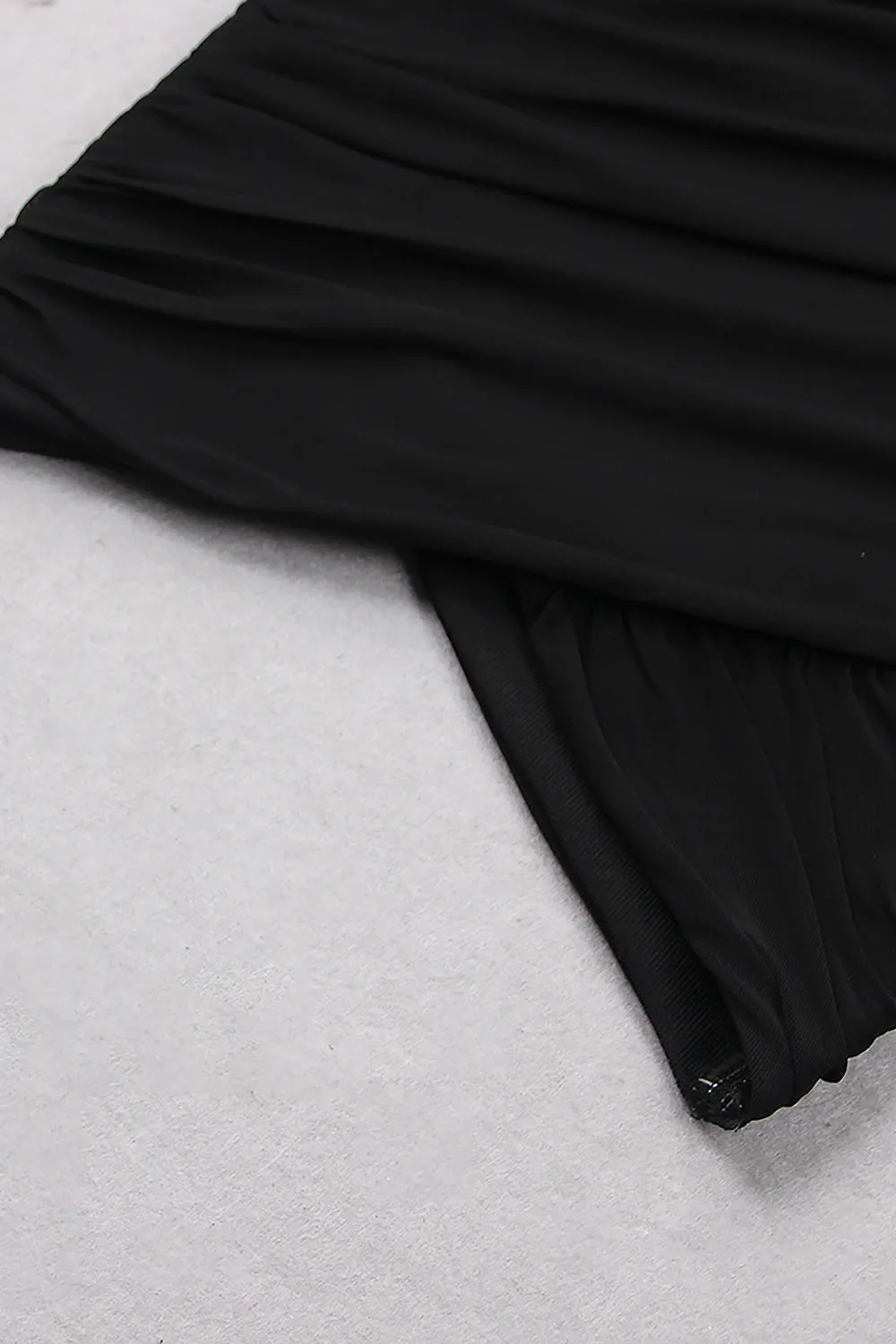 Long Sleeve Feather Trim Short Tops Mini Skirts