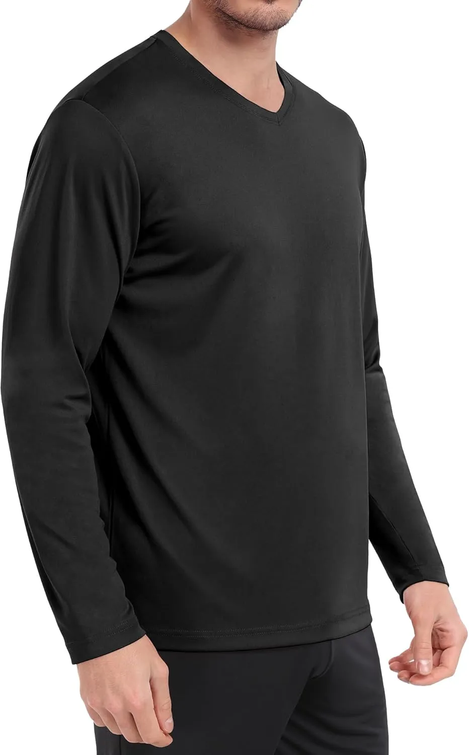 Long Sleeve Shirts for Men Moisture Wicking Mens Tee Shirts Workout Sun Protection T Shirt for Running