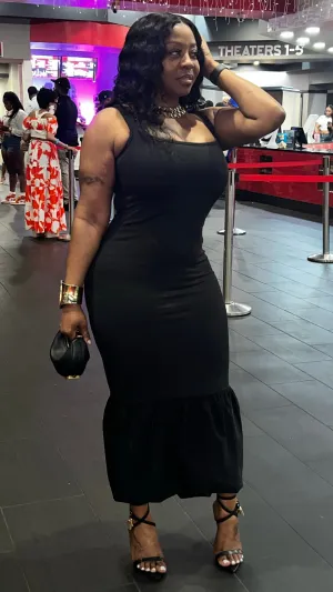 Lover Girl Bubble Dress - Black