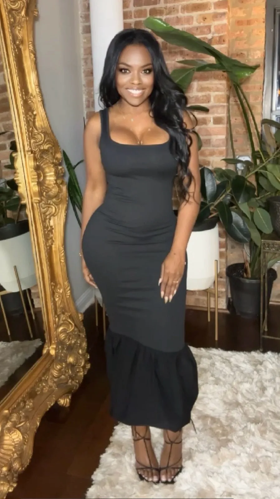 Lover Girl Bubble Dress - Black
