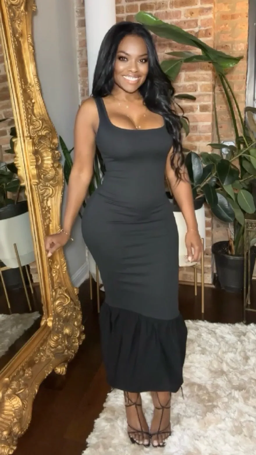 Lover Girl Bubble Dress - Black