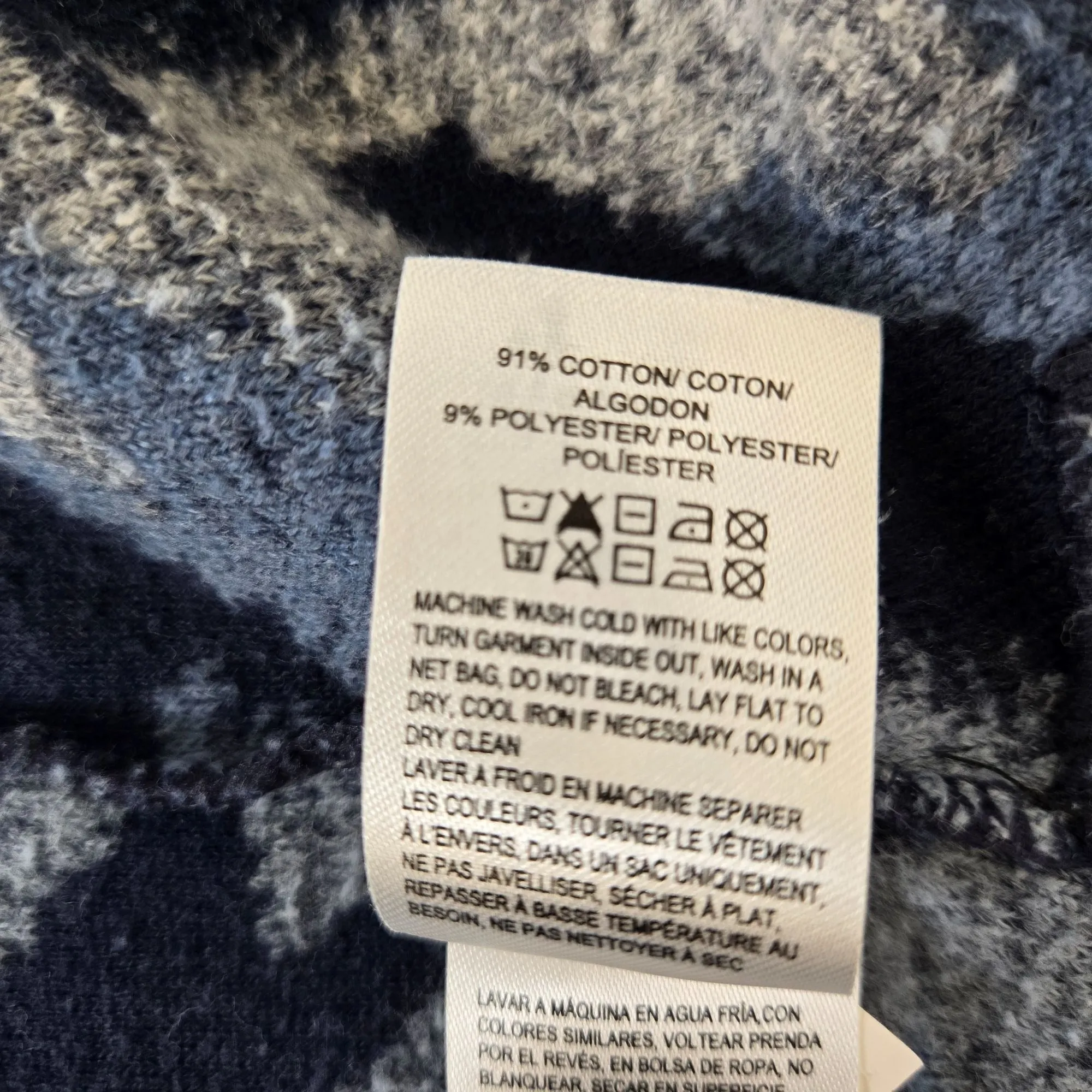 Lucky Brand Aztec Print Longline Duster Cardigan Sweater Size Small