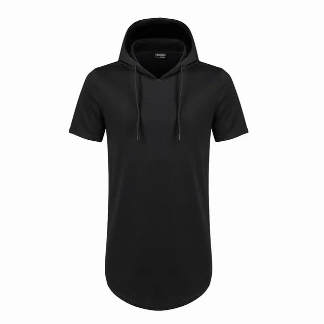 Luxury Hooded Long T-Shirt - 4 Colors