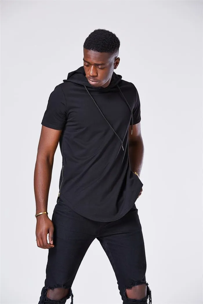 Luxury Hooded Long T-Shirt - 4 Colors