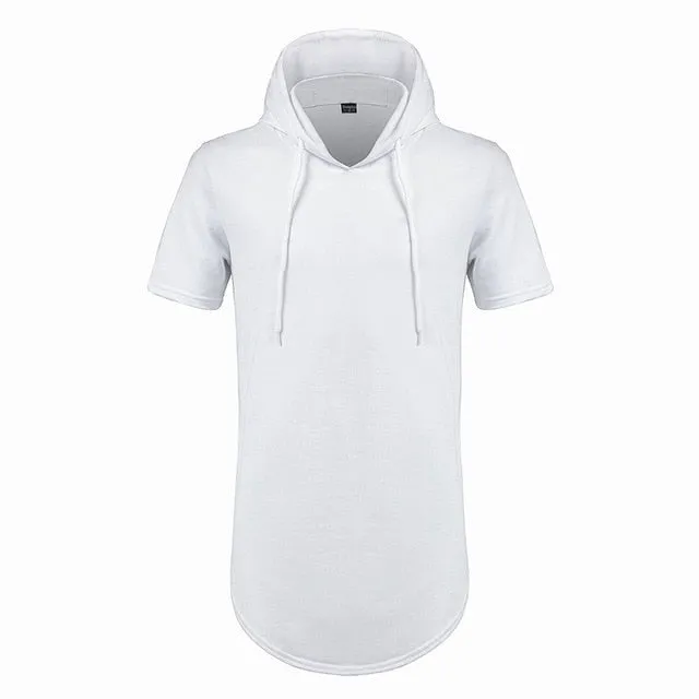Luxury Hooded Long T-Shirt - 4 Colors