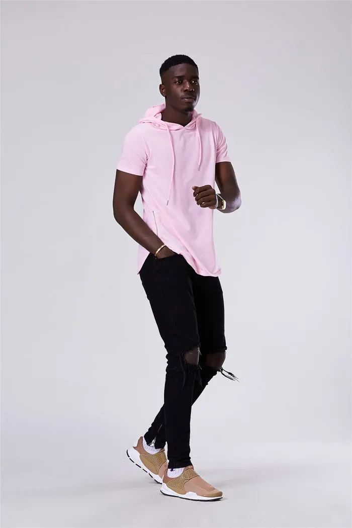 Luxury Hooded Long T-Shirt - 4 Colors