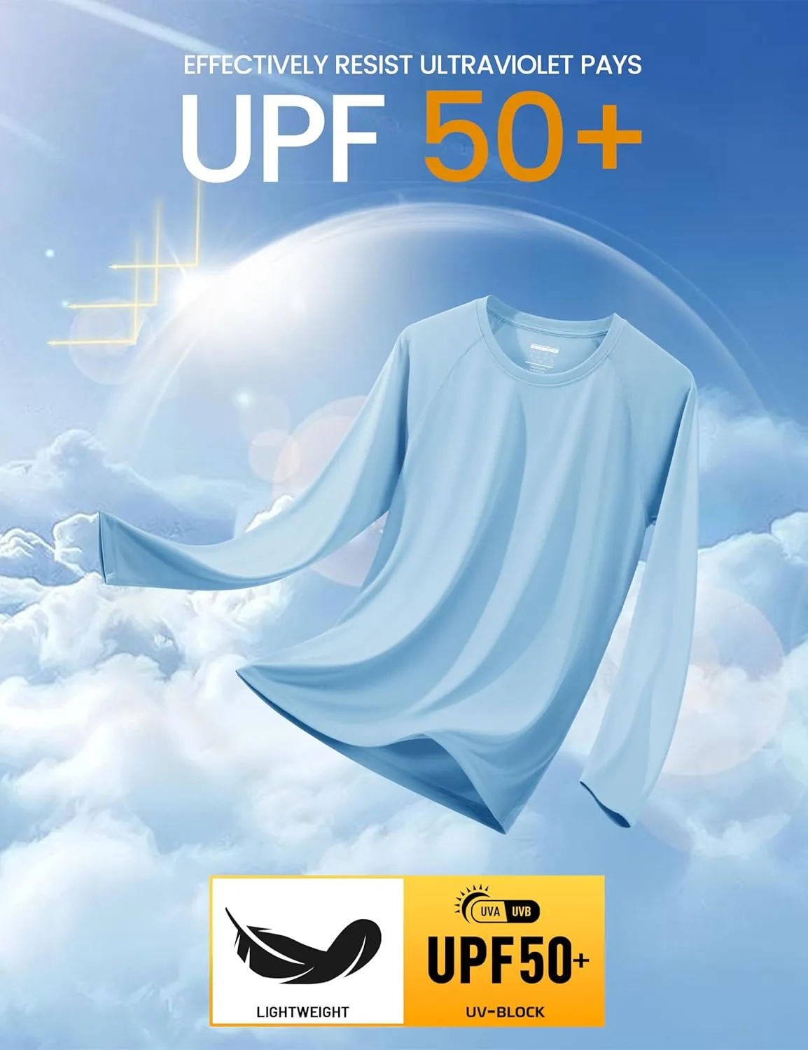 MAGCOMSEN Men's Long Sleeve Shirts UPF 50  UV Sun Protection Athletic Shirts for Hiking Running Workout Rash Guard