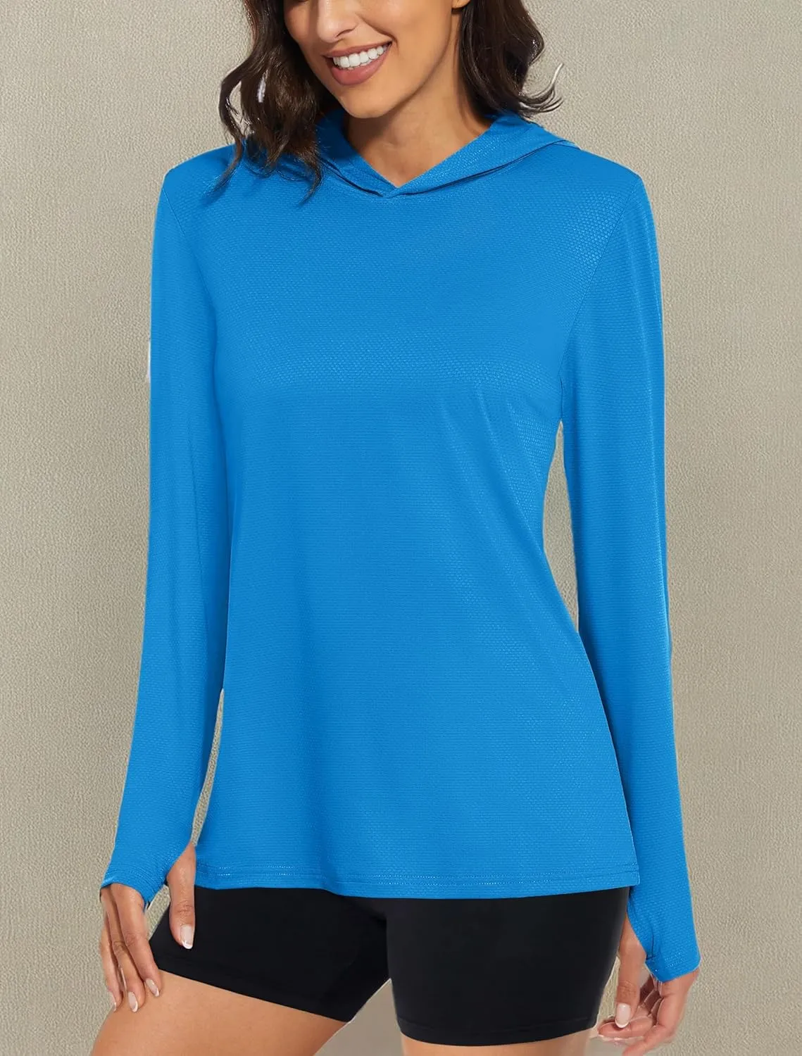 MAGCOMSEN Women's Sun Hoodie UPF 50  Rash Guard T Shirts Long Sleeve Athletic Hiking UV Protection Shirts