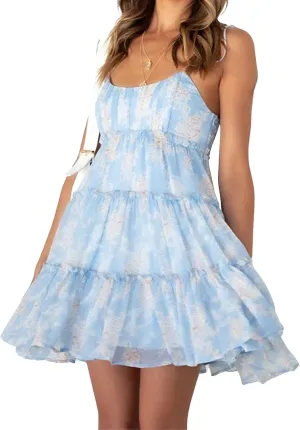 Mansy Womens 2025 Summer Floral Mini Dress Boho Flowy Skater Dresses Short Sleeveless Ruffle Spaghetti Strap Dress
