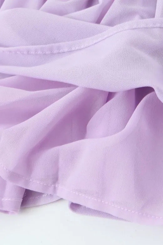 Martine Bodycon Wrap Mini Dress - Lavender Purple