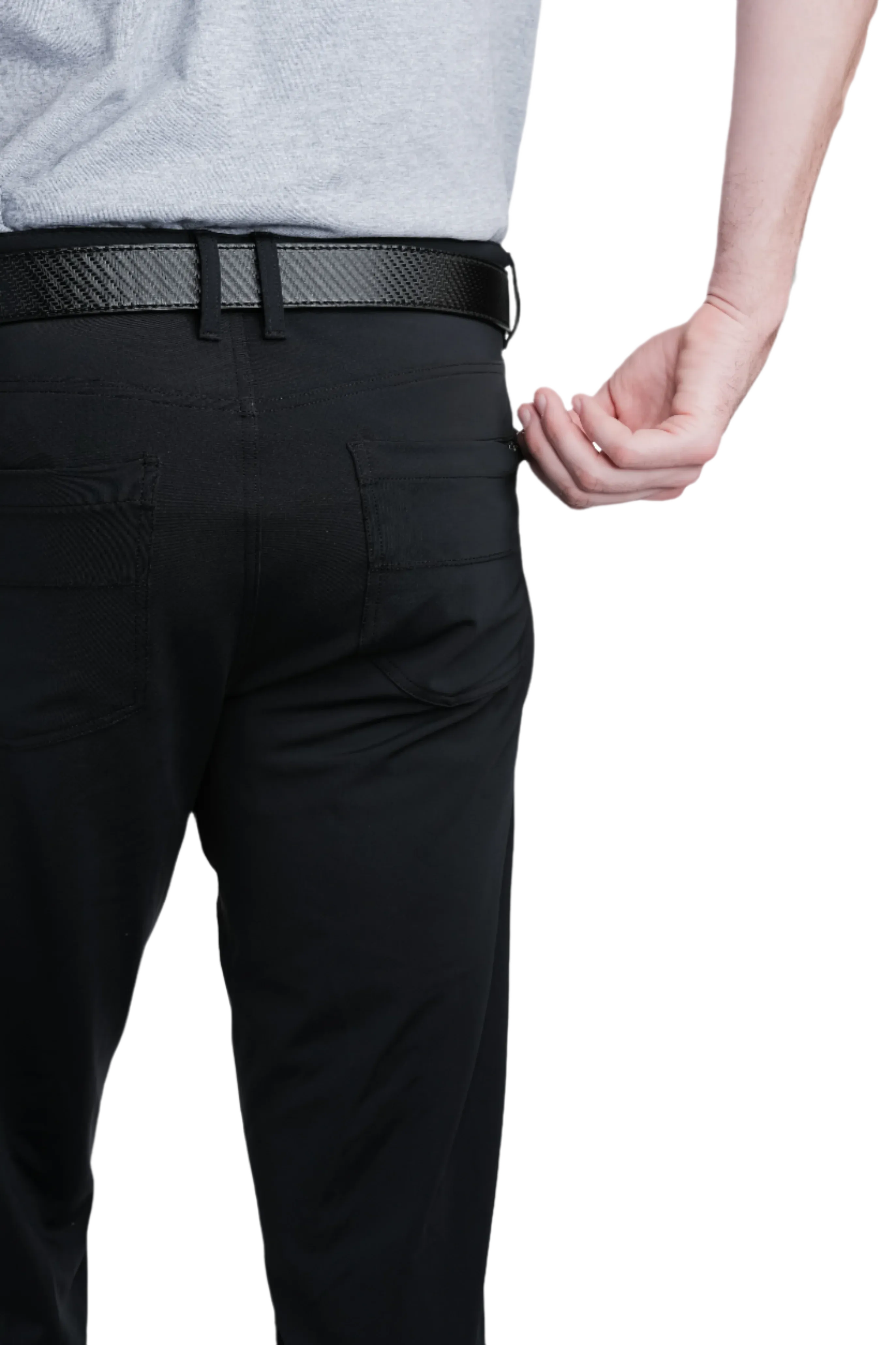 Marwin Sports Men's Performance Pants Slim Fit - Black