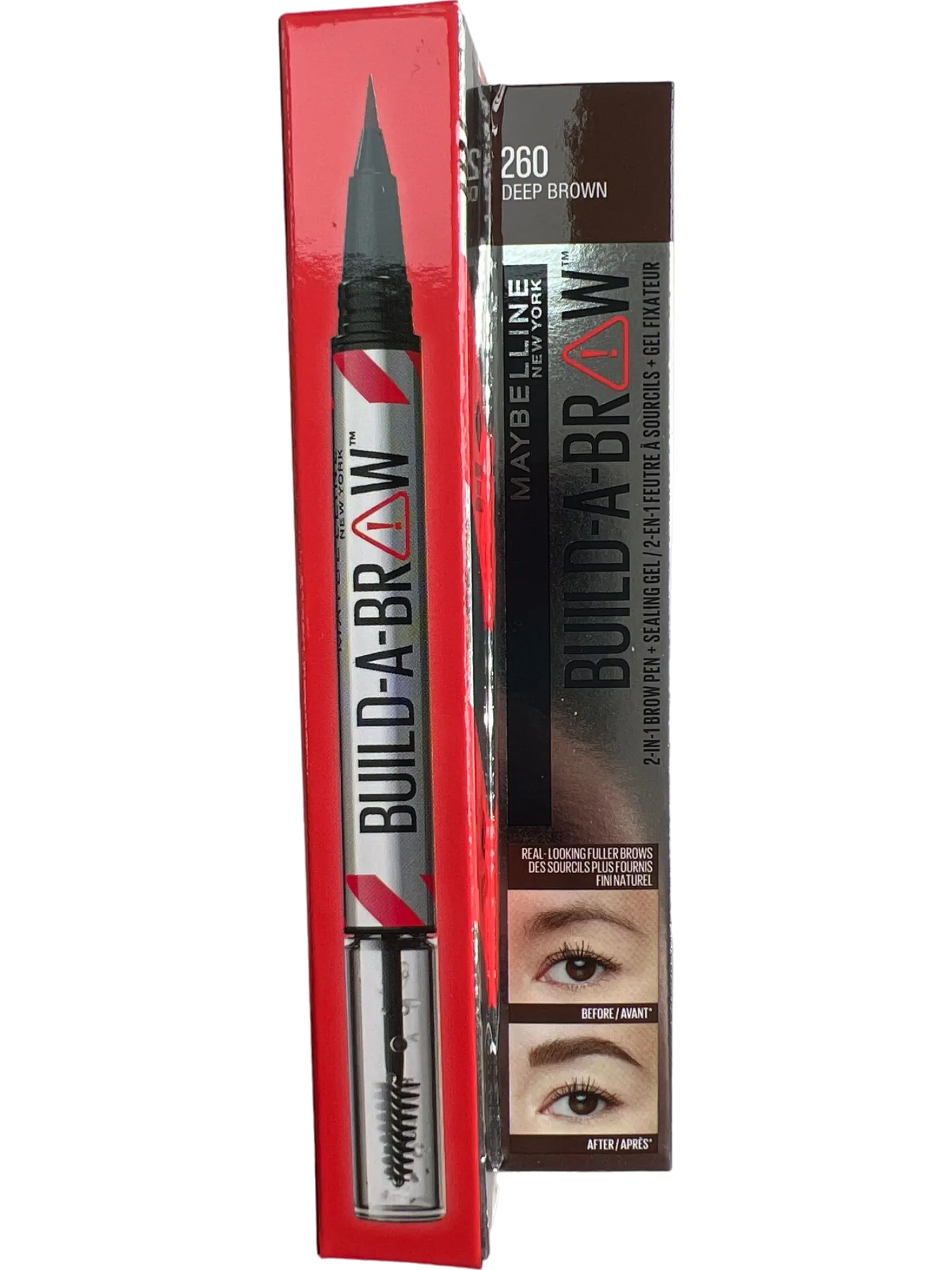 Maybelline Build-A-Brow Long Lasting Eyebrow Gel 260 Deep Brown