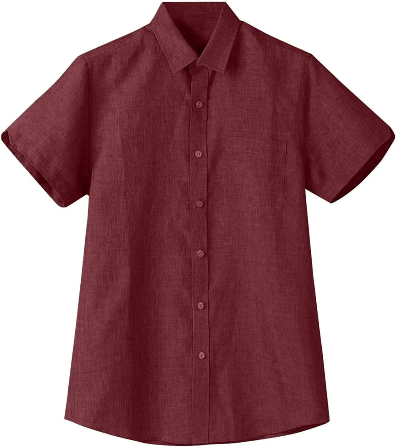 Mens Button Down Short Sleeve Textured Wrinkle Free Stretch Shirts Business Casual Work Dress Shirts Hawaiian Outfits Clothes