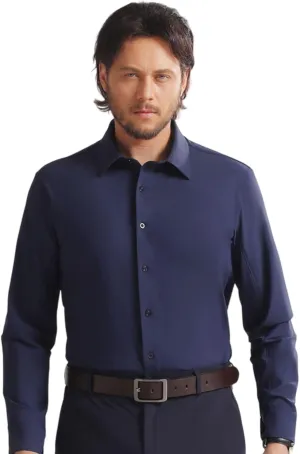 Men's Dress Shirts, TriProof Stretch Iron-Free Shirts Long Sleeve Button Down Wrinkle Free Casual Business Shirt