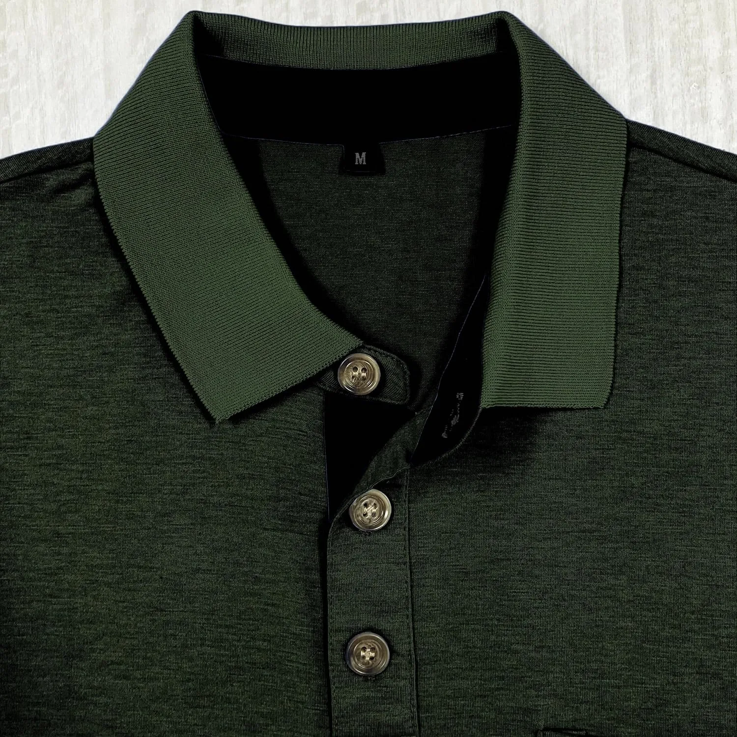 Mens Fashion Polo Shirts Short Sleeve Shirt Classic Button Cotton Stylish Golf Polo Shirts with Pocket for Men