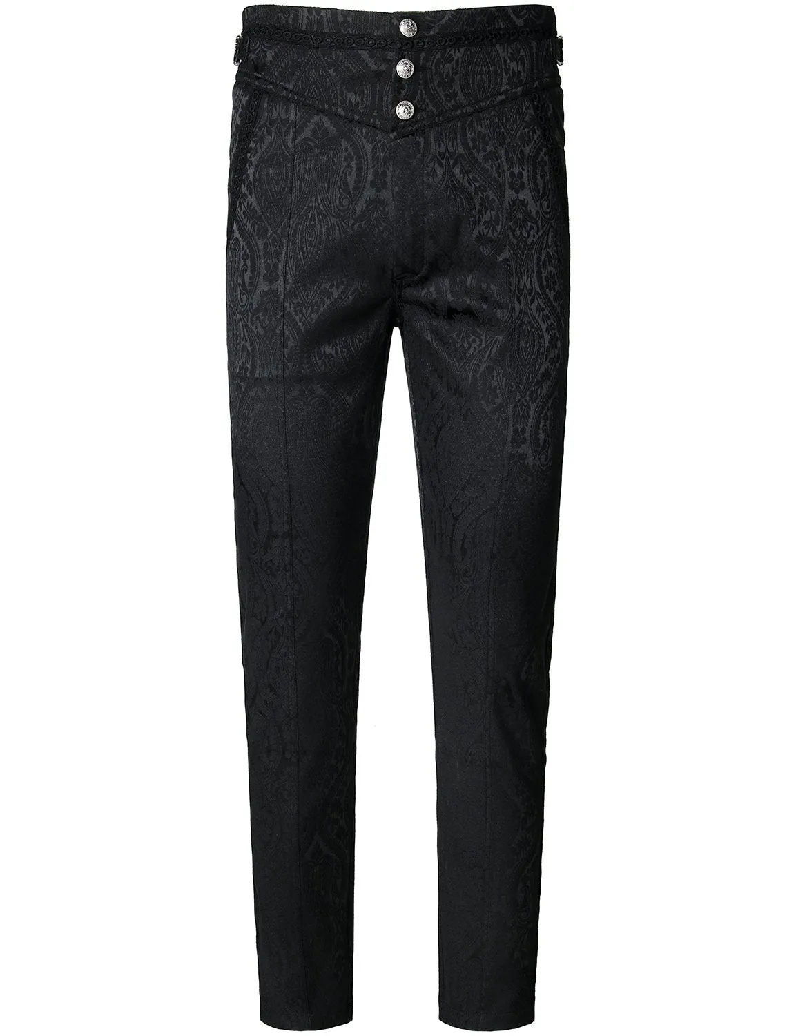 Men's Gothic Cosplay Costume Steampunk Victorian Black Pants