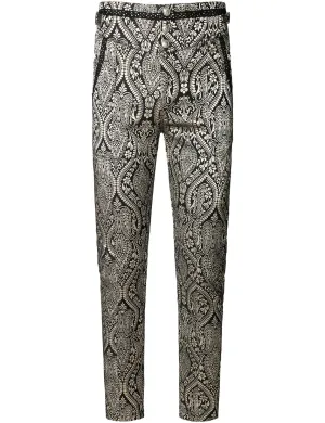 Men's Gothic Cosplay Costume Steampunk Victorian Black Pants