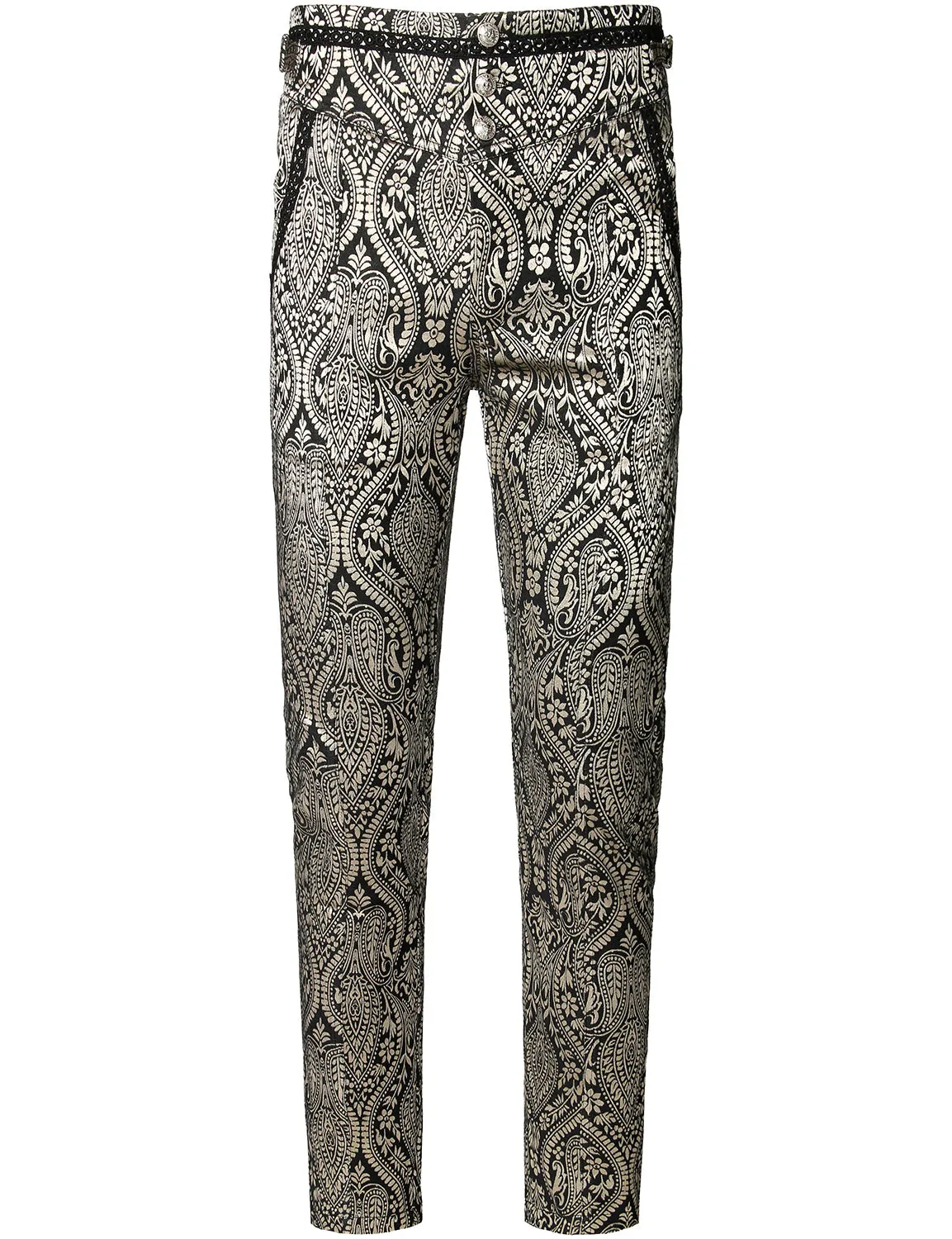 Men's Gothic Cosplay Costume Steampunk Victorian Black Pants