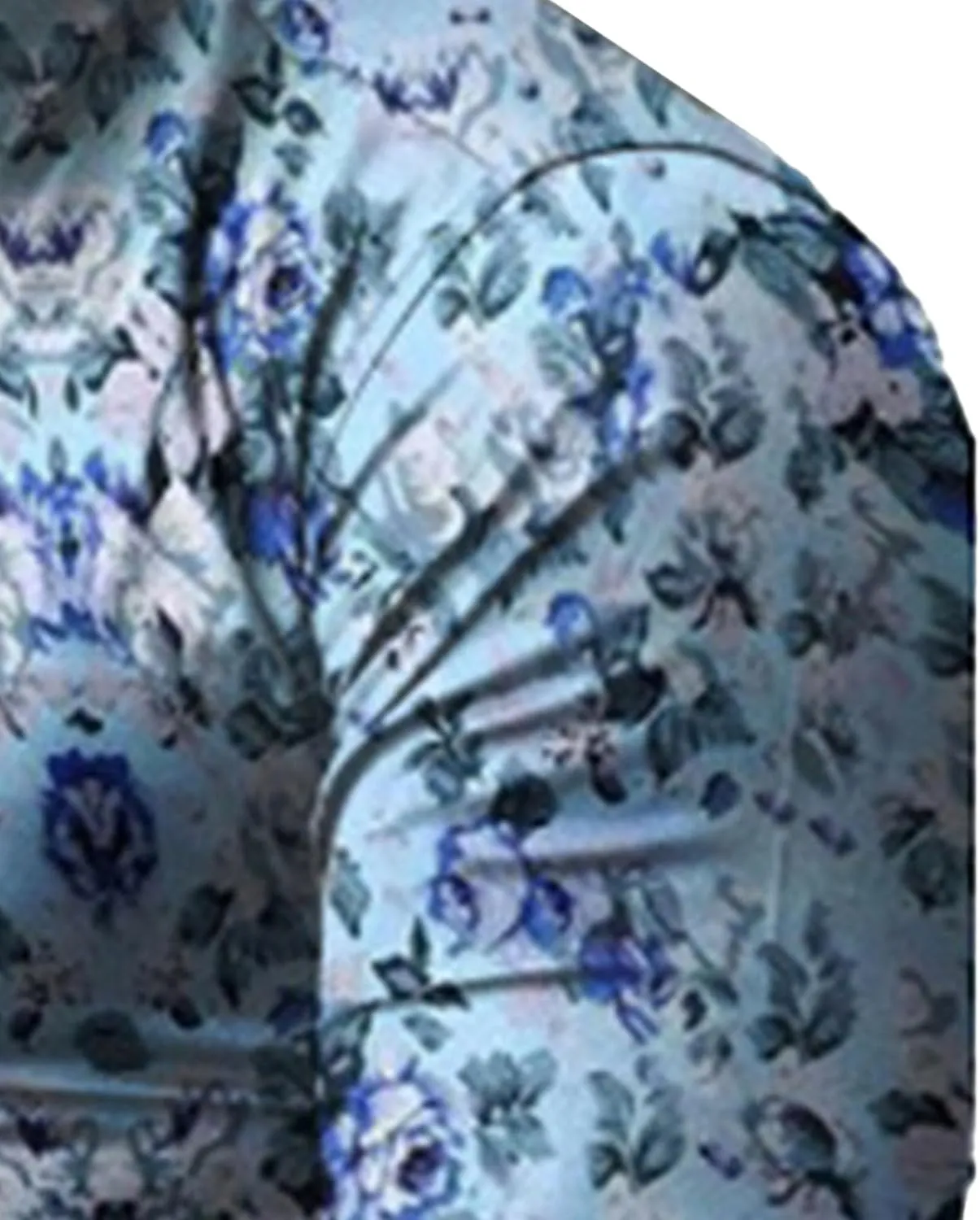 Mens Hawaiian Floral Shirts Slim Fit Long Sleeve Printed Dress Shirt Button Down Tropical Holiday Beach Shirts
