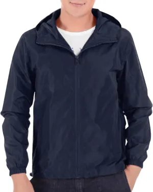 Mens Lightweight Waterproof Jacket Oversize Solid Full Zip Packable Windbreaker Raincoat Hiking Travle Athletic Coat