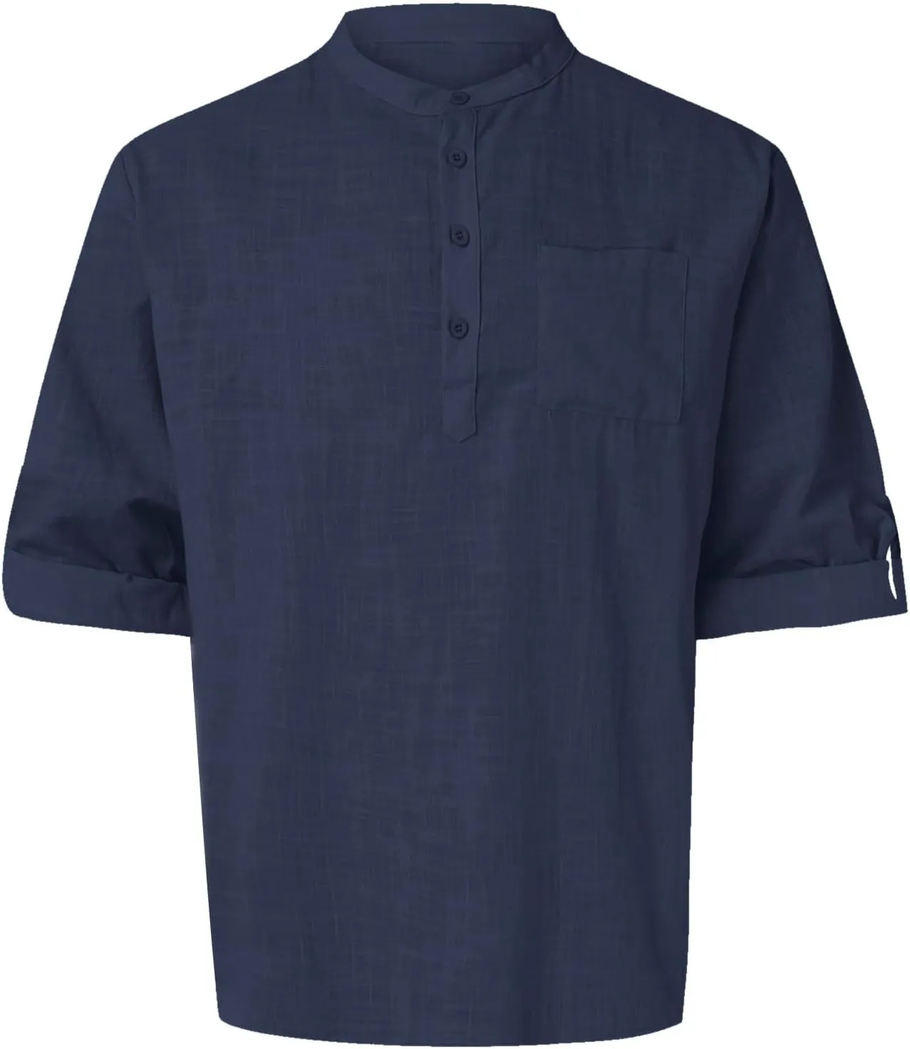 Mens Linen Shirts Long Sleeve Button Up Casual Shirts Loose Fit Comfy Summer Tops 2025 Fashion Beach Vacation Clothes