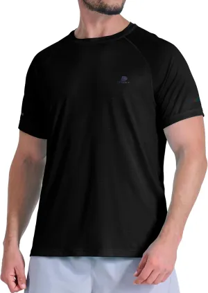 Men's Summer Short Sleeve Shirts Quick Dry Workout Lightweight T-Shirts Gym Running Swim Athletic Shirt 2025