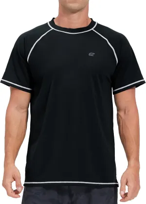 Men's Swim Shirts Rash Guard UPF 50  UV Sun Protection T-Shirt Quick Dry Fishing Beach T Shirts
