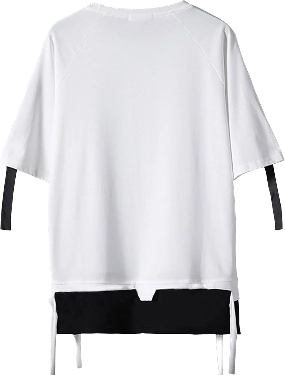 Men's Techwear Japanese Harajuku Streetwear Hip Hop Short Sleeve T-Shirt