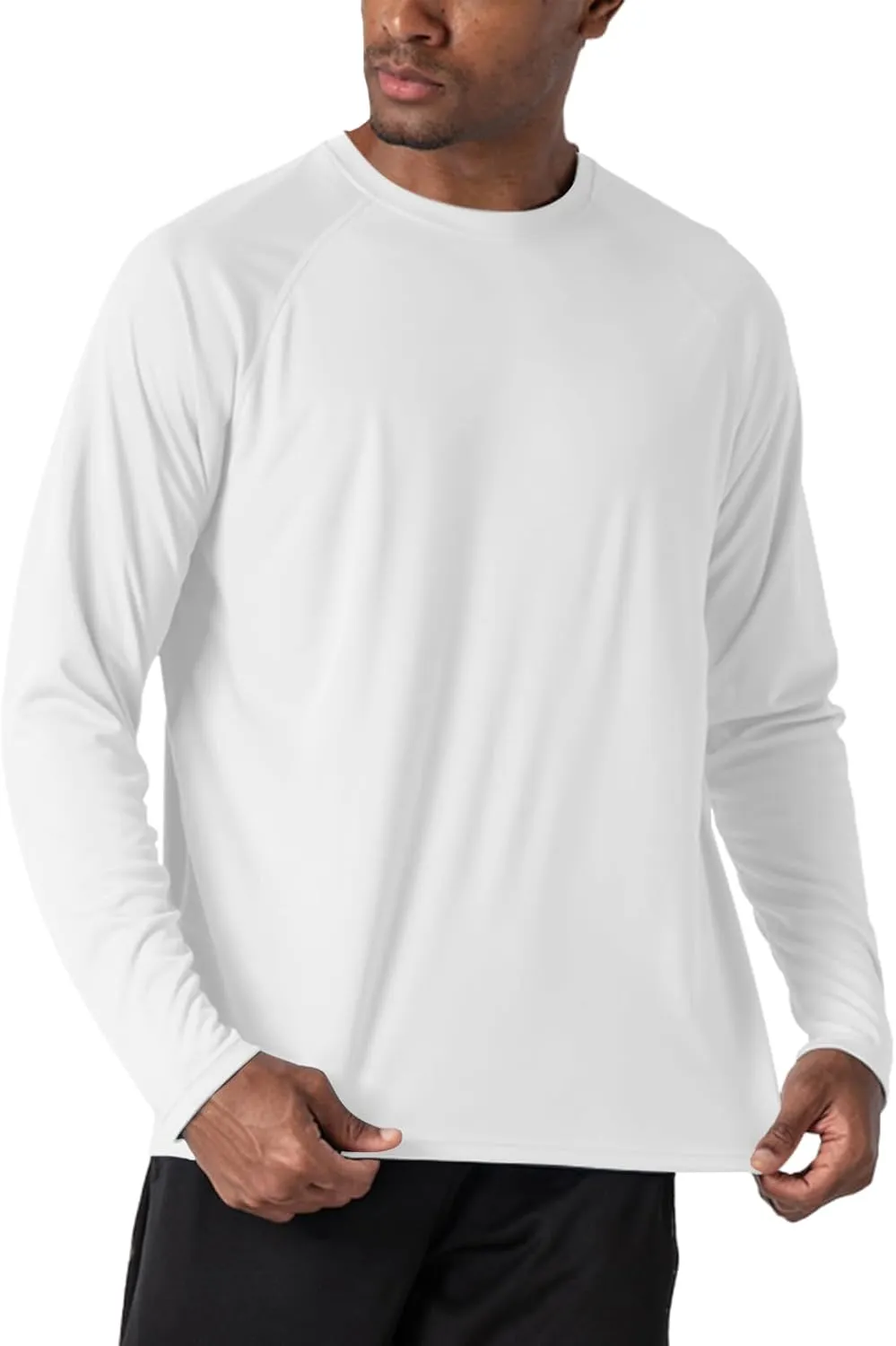 Men's UPF 50  Rash Guard Long Sleeve Sun Protection SPF UV Shirts Lightweight Breathable Swim T-Shirts