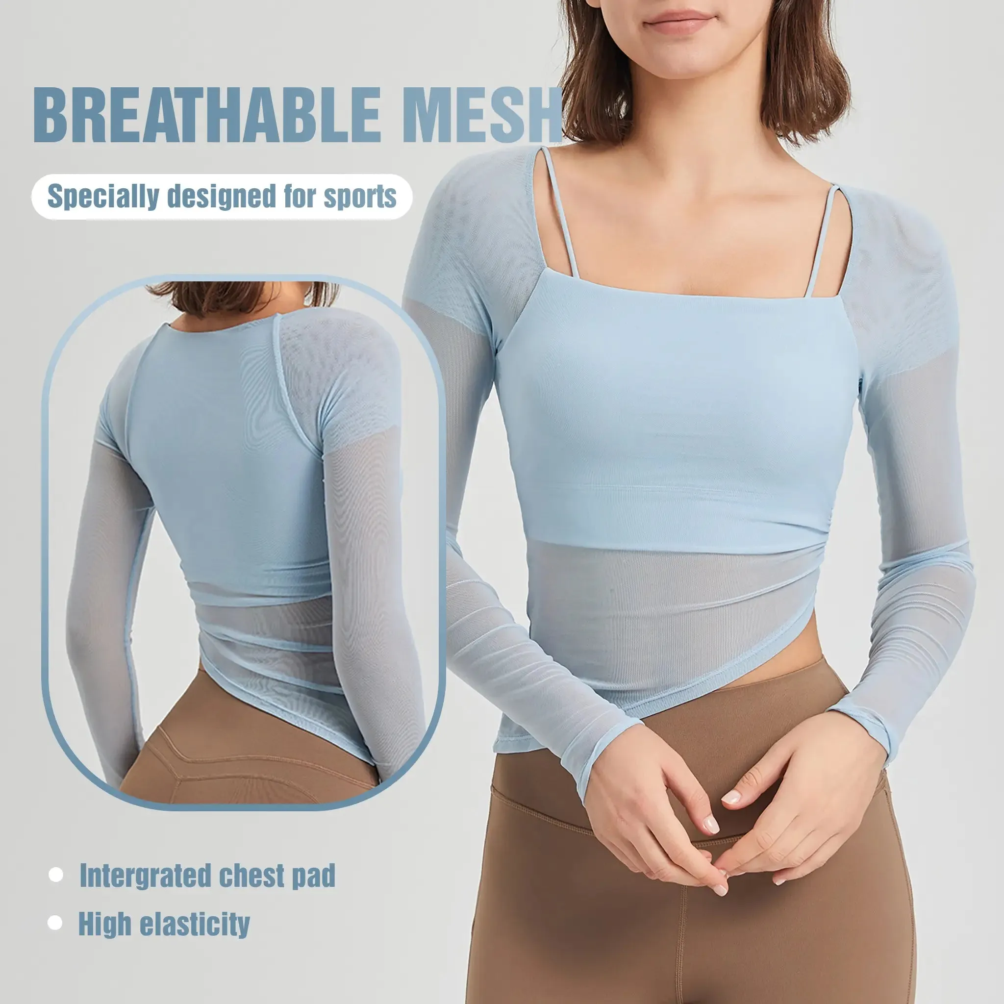 Mesh Fixed Cup Sports OuterWear