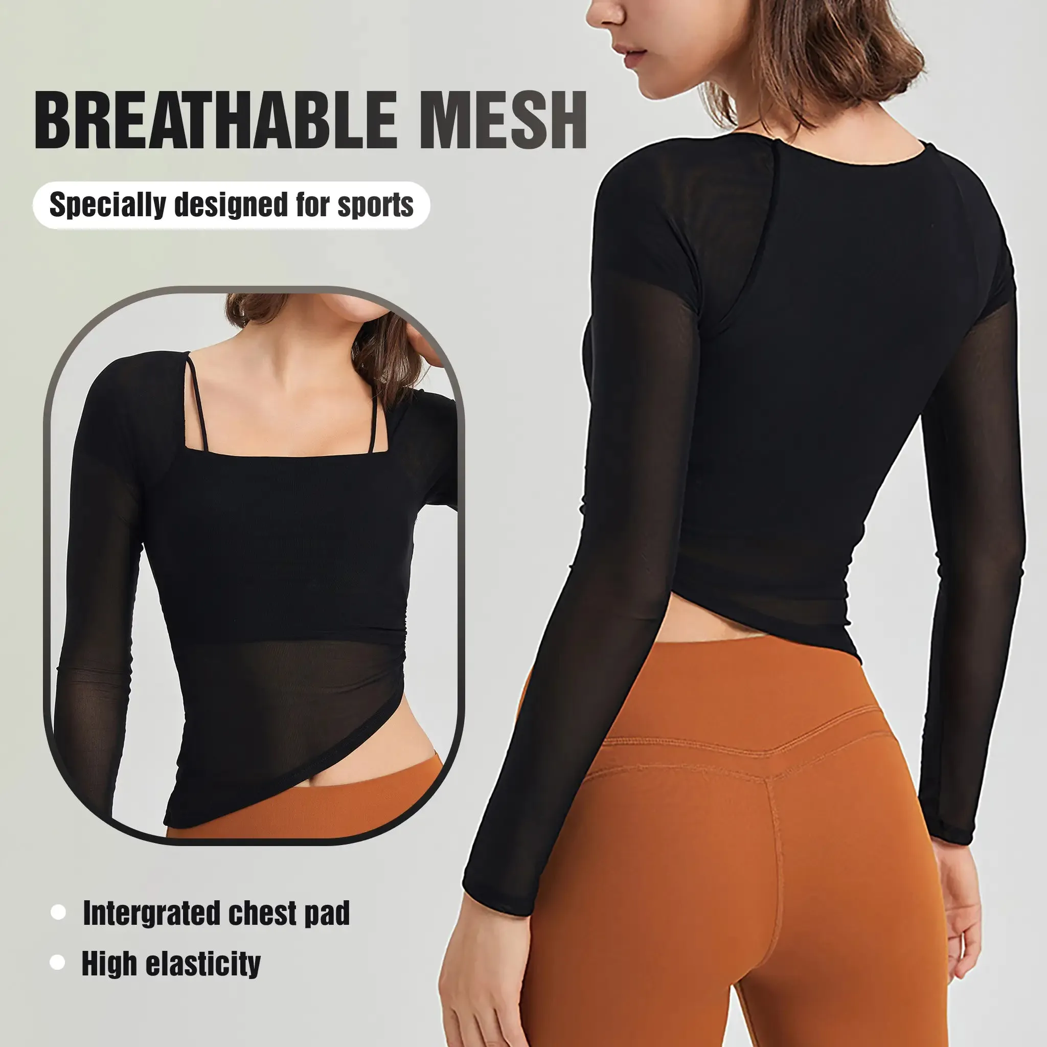 Mesh Fixed Cup Sports OuterWear