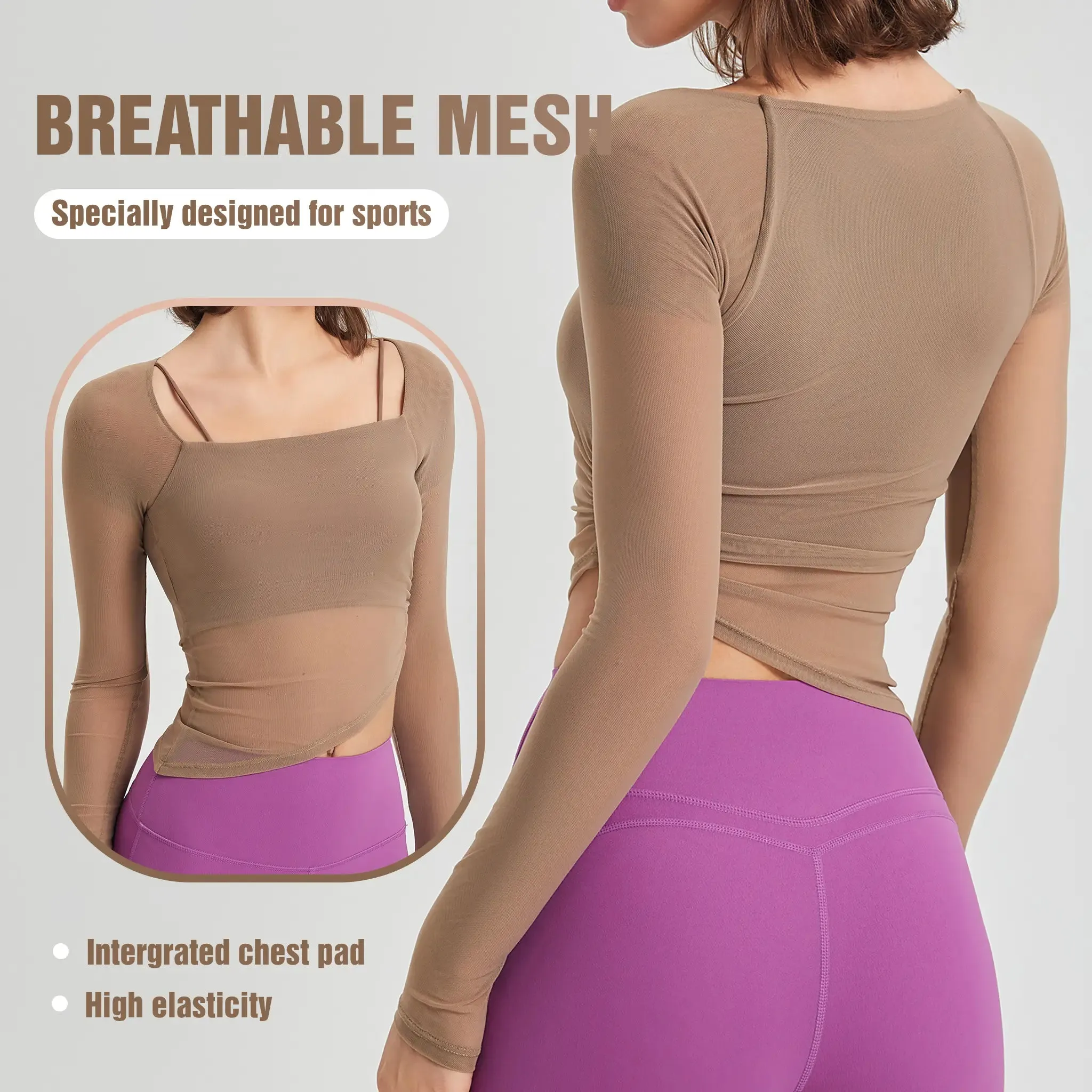 Mesh Fixed Cup Sports OuterWear