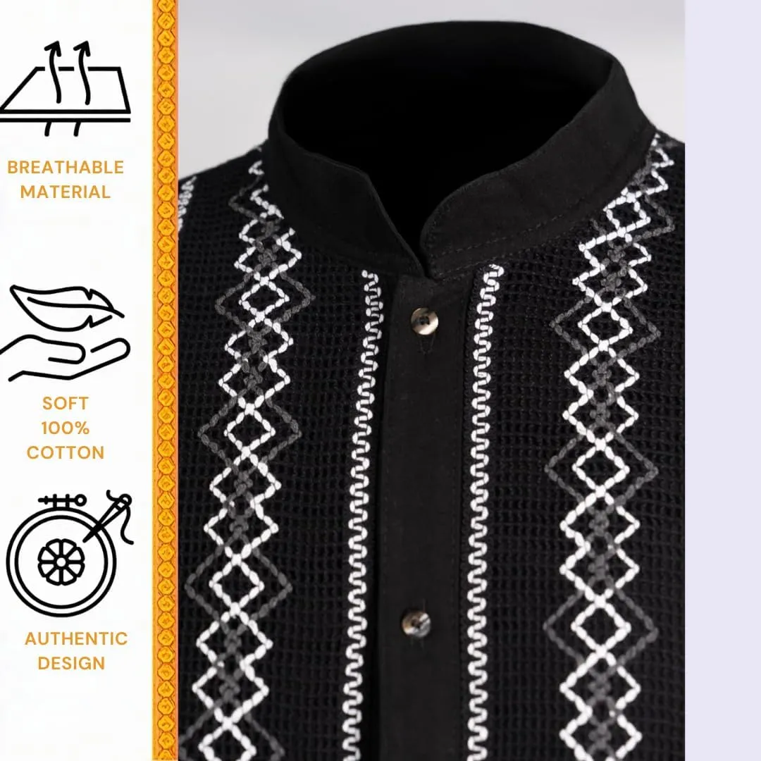 Mexican Shirts for Men - Guayabera Shirts for Men, Elegant 100% Cotton, Made in Mexico, guayaberas para Hombre