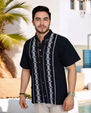 Mexican Shirts for Men - Guayabera Shirts for Men, Elegant 100% Cotton, Made in Mexico, guayaberas para Hombre