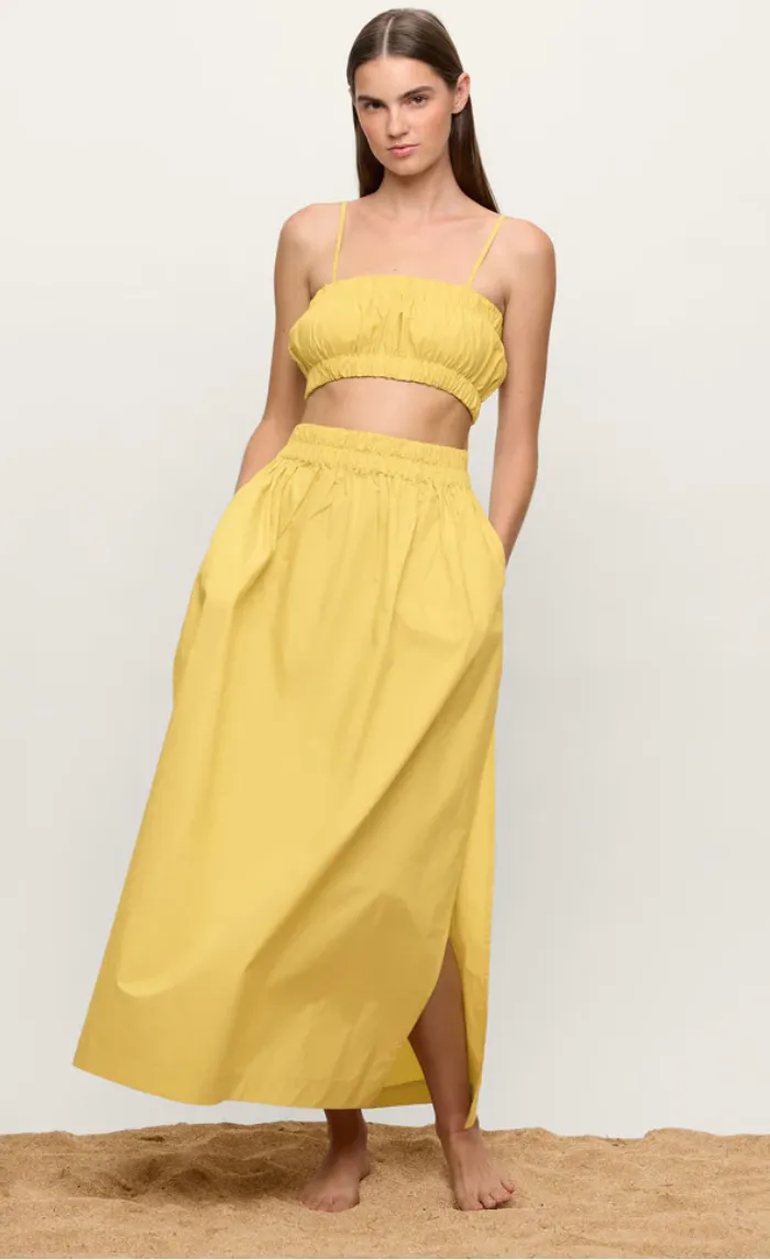 Mikoh Pima Cotton Midi Skirt