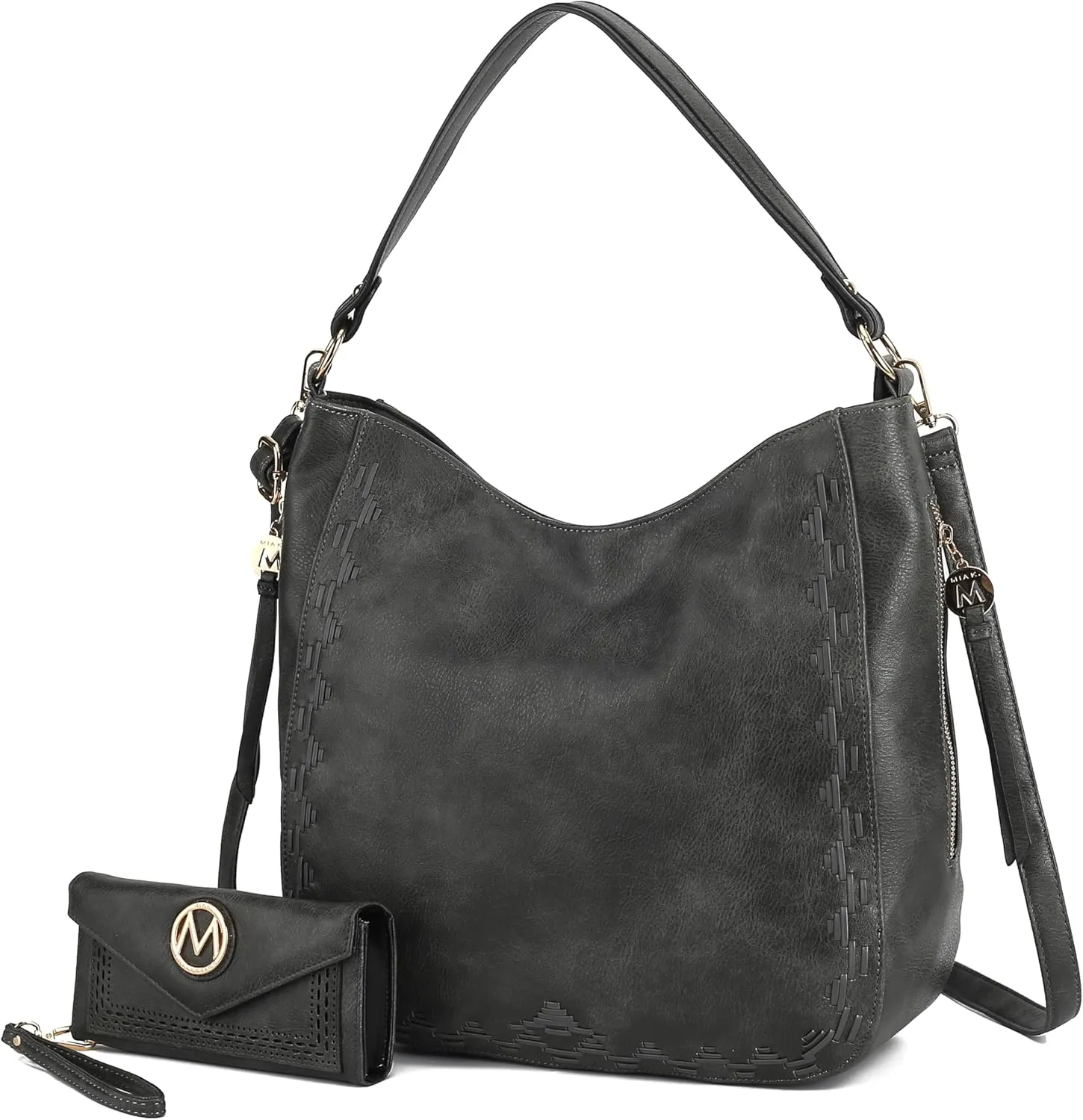 MKF Collection Shoulder Bag for Women, Vegan Leather Top-Handle Crossbody Bag Handbag Purse by Mia K